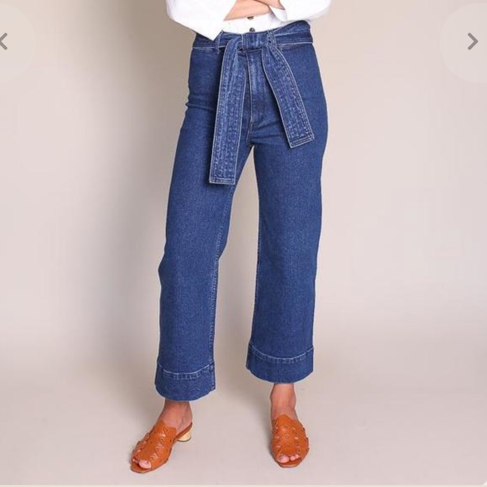 Apiece apart the belt Merida denim pant